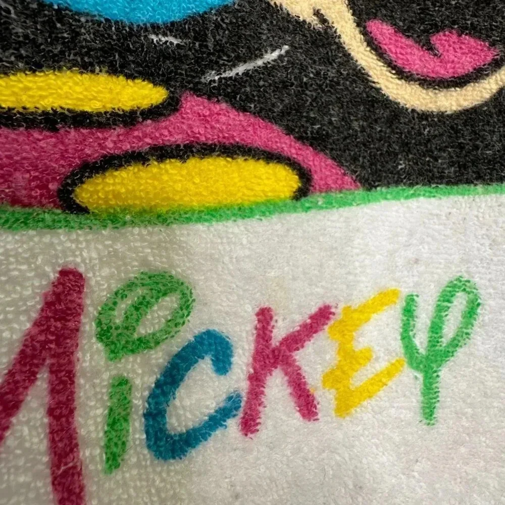 Vintage Disney Mickeys Stuff for Kids Toddler Beach Coverup Terry Cloth Size M/L
